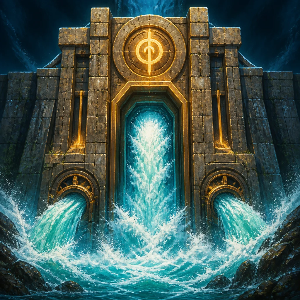 Door 8 discovery portal — dam spillway surge gate